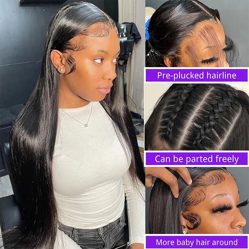 30" Bone Straight Lace Front Wig | 13x6 HD Lace | Malaysian Human Hair