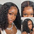 Short Curly Bob Lace Front Wig | Deep Wave | Brazilian Human Hair